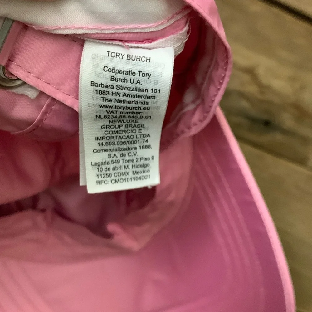 Tory Burch Sport Satin Performance Grumps Tennis Cap Pink